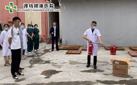 2021消防演練培訓_濰坊銀康醫院